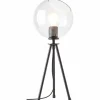 Luminaires Brilliant Lampe de table Brilliant AFTON Noir, Transparent, 2 lumières* Lampes En Verre