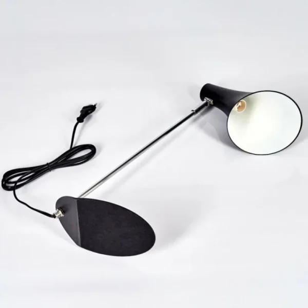hofstein Lampe de table Corralcay Chrome, Noir, 1 lumière* Lampes Modernes