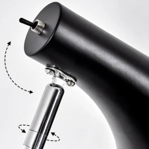 hofstein Lampe de table Corralcay Chrome, Noir, 1 lumière* Lampes Modernes
