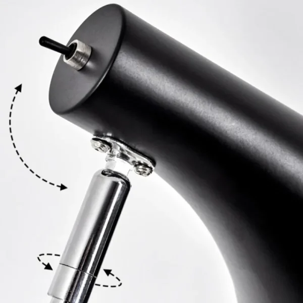 hofstein Lampe de table Corralcay Chrome, Noir, 1 lumière* Lampes Modernes