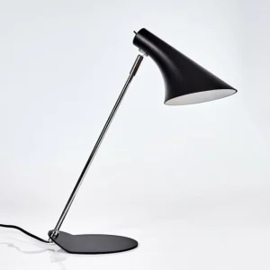 hofstein Lampe de table Corralcay Chrome, Noir, 1 lumière* Lampes Modernes