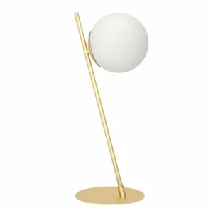 Luminaires Eglo Lampe de table Eglo RONDO Laiton, 1 lumière* Lampes En Verre