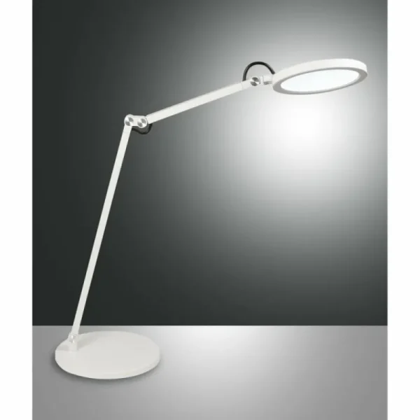 Luminaires Fabas Luce Lampe de table Fabas Luce Regina LED Blanc, 1 lumière* Lampes En Verre