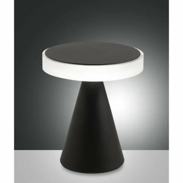 Luminaires Fabas Luce Lampe de table Fabas Luce Neutra LED Noir, 1 lumière* Lampes En Verre