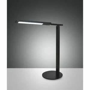 Luminaires Fabas Luce Lampe de table Fabas Luce Ideal LED Noir, 1 lumière* Lampes En Verre