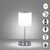 FHL easy Lampe de table Riva LED Nickel mat, 1 lumière* Lampes En Verre