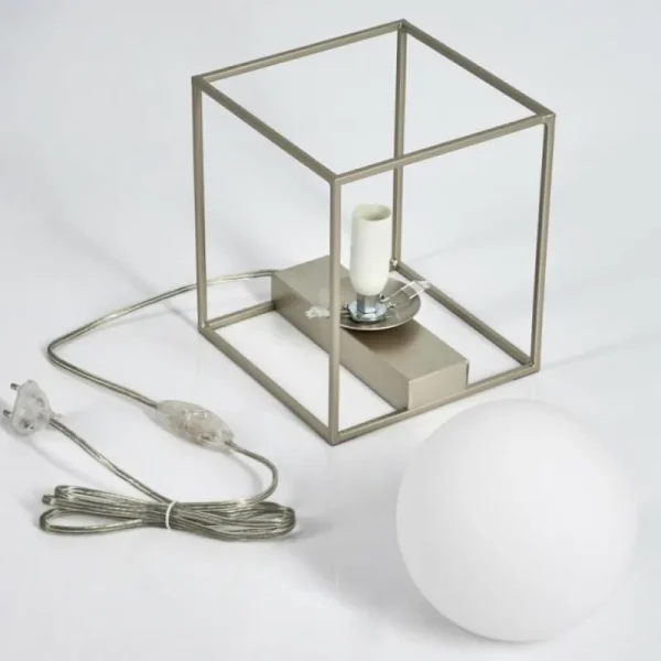 hofstein Lampe de table Finnseter Champagne, 1 lumière* Lampes En Verre