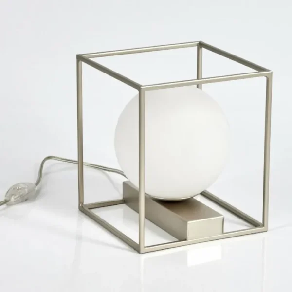 hofstein Lampe de table Finnseter Champagne, 1 lumière* Lampes En Verre