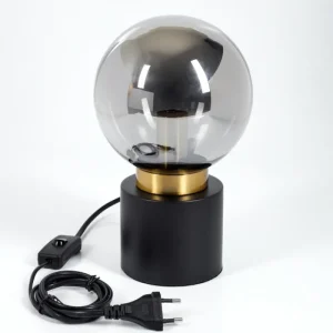 hofstein Lampe de table Flawil Laiton, Noir, 1 lumière* Lampes Modernes