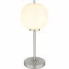 Luminaires Globo Lighting Lampe de table Globo BLACKY Nickel mat, 1 lumière* Lampes En Verre