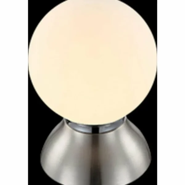 Luminaires Globo Lighting Lampe de table Globo Chrome, Nickel mat, 1 lumière* Lampes En Verre