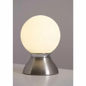 Luminaires Globo Lighting Lampe de table Globo Kitty Chrome, Nickel mat, 1 lumière* Lampes En Verre