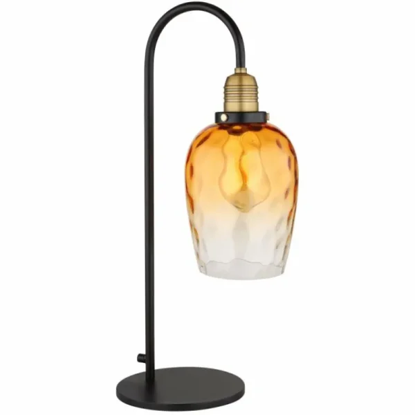 Luminaires Globo Lighting Lampe de table Globo SALVY Noir, 1 lumière* Lampes En Verre