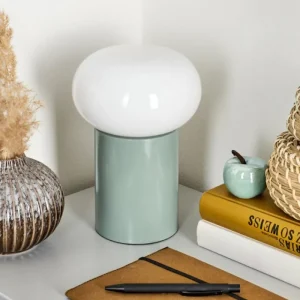hofstein Lampe de table Godrie Bleu, 1 lumière* Lampes En Verre