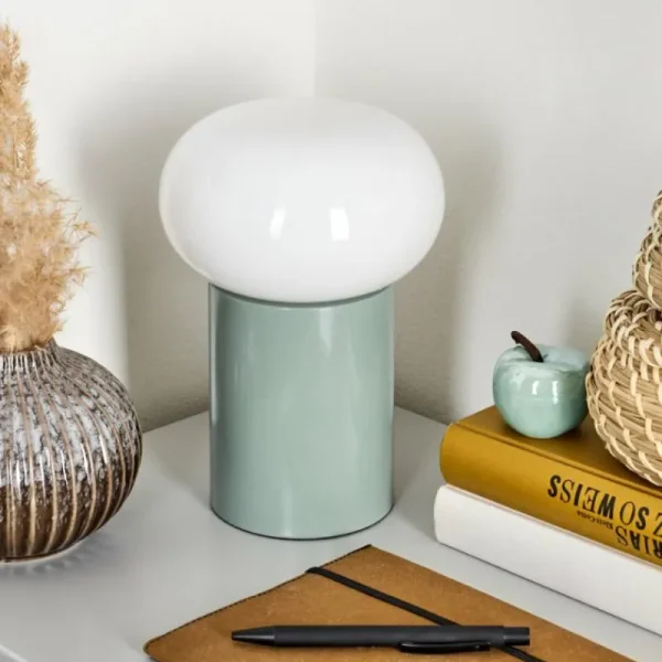 hofstein Lampe de table Godrie Bleu, 1 lumière* Lampes En Verre