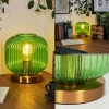 hofstein Lampe de table Goldenville Laiton, 1 lumière* Lampes En Verre