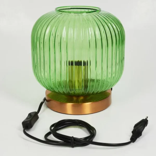 hofstein Lampe de table Goldenville Laiton, 1 lumière* Lampes En Verre