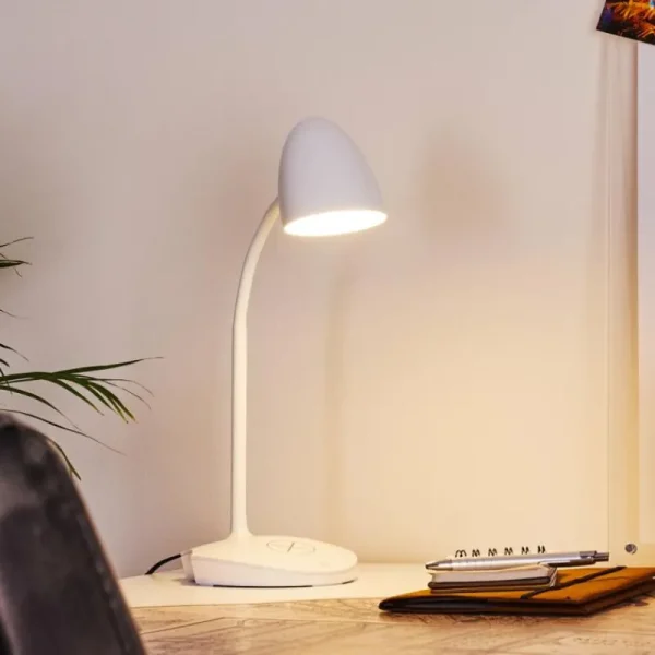 hofstein Lampe de table Grenoble LED Blanc, 1 lumière* Lampes Modernes