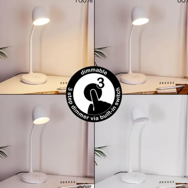 hofstein Lampe de table Grenoble LED Blanc, 1 lumière* Lampes Modernes