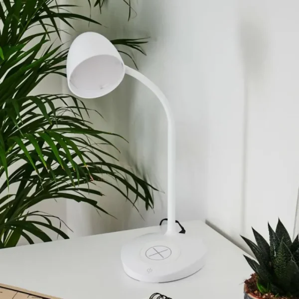 hofstein Lampe de table Grenoble LED Blanc, 1 lumière* Lampes Modernes