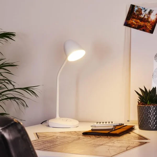 hofstein Lampe de table Grenoble LED Blanc, 1 lumière* Lampes Modernes