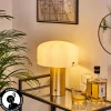 hofstein Lampe de table Guicia Or, Laiton, 1 lumière* Lampes En Verre