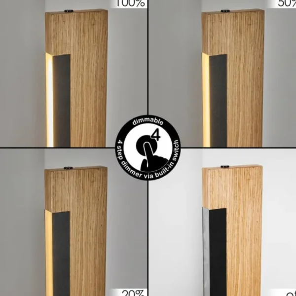 hofstein Lampe de table Inzino LED Écru, Noir, 1 lumière* Lampes Modernes
