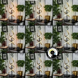 hofstein Lampe de table Khovet LED Noir, 1 lumière* Lampes Modernes