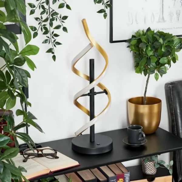 hofstein Lampe de table Khovet LED Noir, 1 lumière* Lampes Modernes