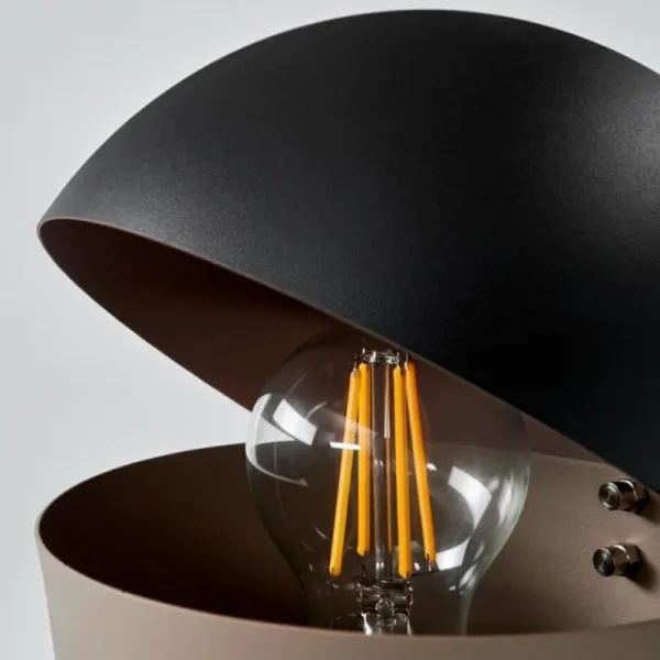 hofstein Lampe de table Khyong Beige, Noir, 1 lumière* Lampes Modernes