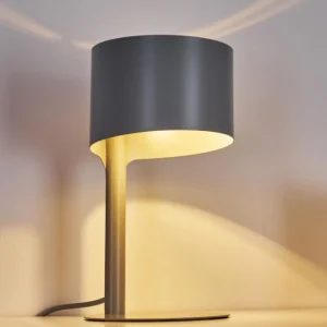 hofstein Lampe de table Launceston Gris, 1 lumière* Lampes Modernes