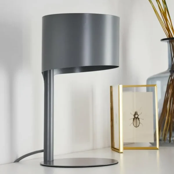hofstein Lampe de table Launceston Gris, 1 lumière* Lampes Modernes