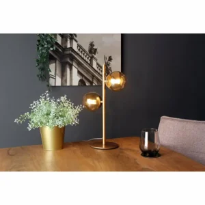 Luce Design Lampe de table NEPTUN Laiton, 2 lumières* Lampes En Verre