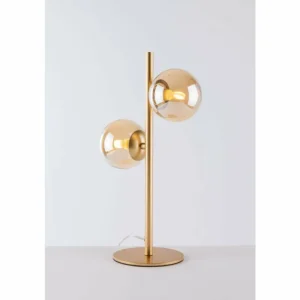 Luce Design Lampe de table NEPTUN Laiton, 2 lumières* Lampes En Verre