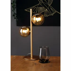 Luce Design Lampe de table NEPTUN Laiton, 2 lumières* Lampes En Verre