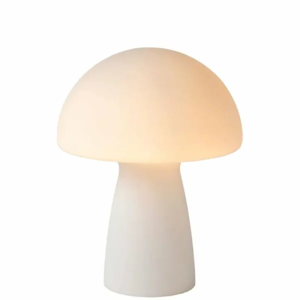 Luminaires Lucide Lampe de table Lucide FUNGO Blanc, 1 lumière* Lampes En Verre