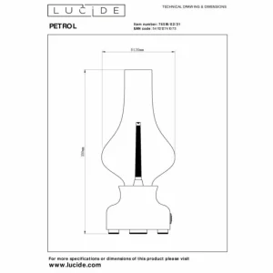 Luminaires Lucide Lampe de table Lucide JASON LED Blanc, 1 lumière* Lampes En Verre