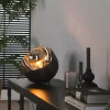 hofstein Lampe de table Mirror Nickel mat, Noir, 1 lumière* Lampes Modernes
