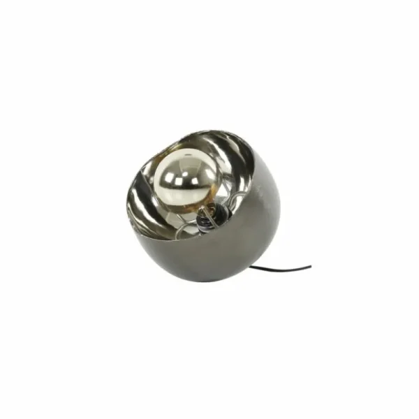 hofstein Lampe de table Mirror Nickel mat, Noir, 1 lumière* Lampes Modernes