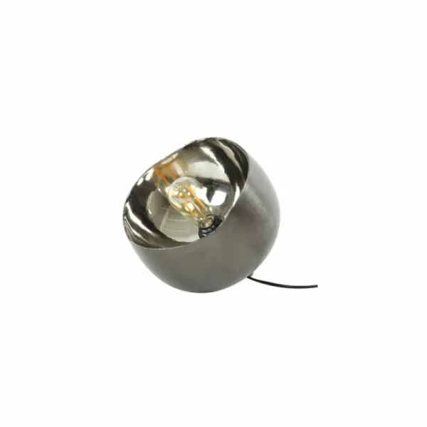 hofstein Lampe de table Mirror Nickel mat, Noir, 1 lumière* Lampes Modernes