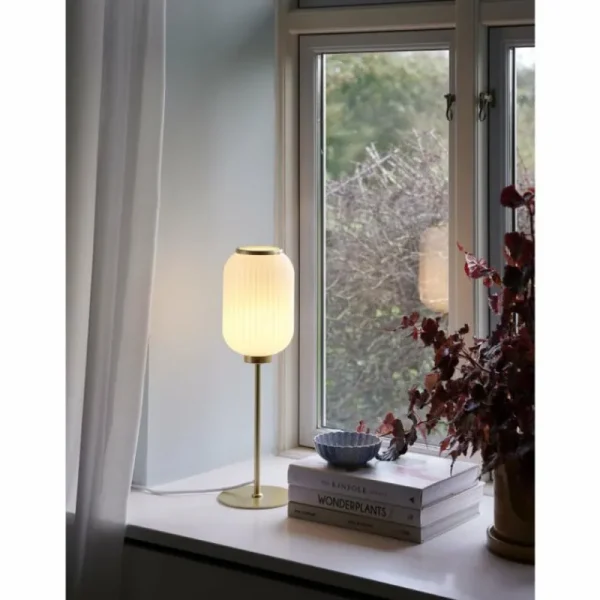 Luminaires Nordlux Lampe de table Nordlux MILFORD Laiton, 1 lumière* Lampes En Verre