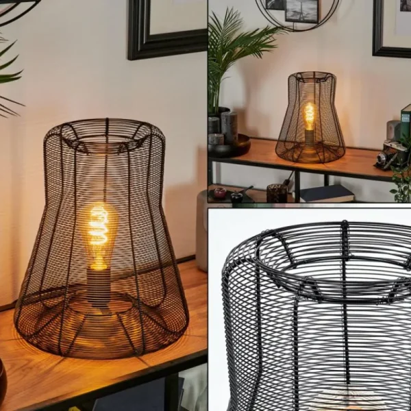 hofstein Lampe de table Oravi Noir, 1 lumière* Lampes Modernes