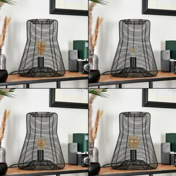 hofstein Lampe de table Oravi Noir, 1 lumière* Lampes Modernes