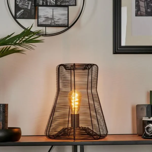 hofstein Lampe de table Oravi Noir, 1 lumière* Lampes Modernes