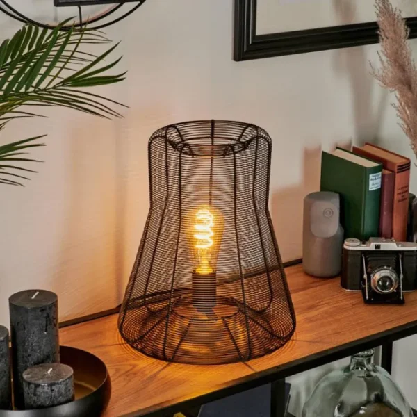 hofstein Lampe de table Oravi Noir, 1 lumière* Lampes Modernes