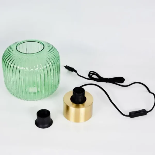 hofstein Lampe de table Paeni Or, 1 lumière* Lampes En Verre