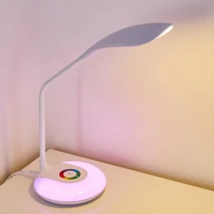 hofstein Lampe de table Paphos LED Blanc, 1 lumière, Changeur de couleurs* Lampes Modernes