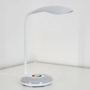 hofstein Lampe de table Paphos LED Blanc, 1 lumière, Changeur de couleurs* Lampes Modernes