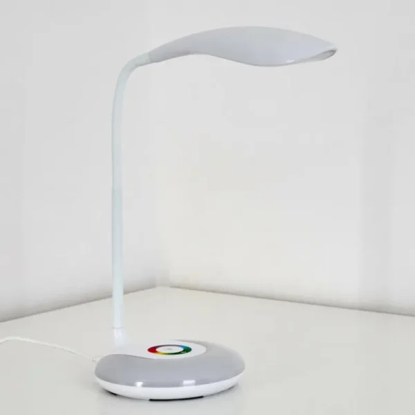 hofstein Lampe de table Paphos LED Blanc, 1 lumière, Changeur de couleurs* Lampes Modernes