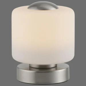 Luminaires Paul Neuhaus Lampe de table Paul Neuhaus BOTA LED Acier brossé, 1 lumière* Lampes En Verre